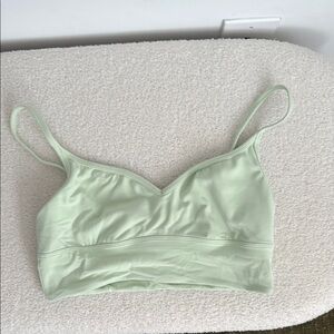 lululemon athletica Green Wireless Bra with Spaghetti Straps